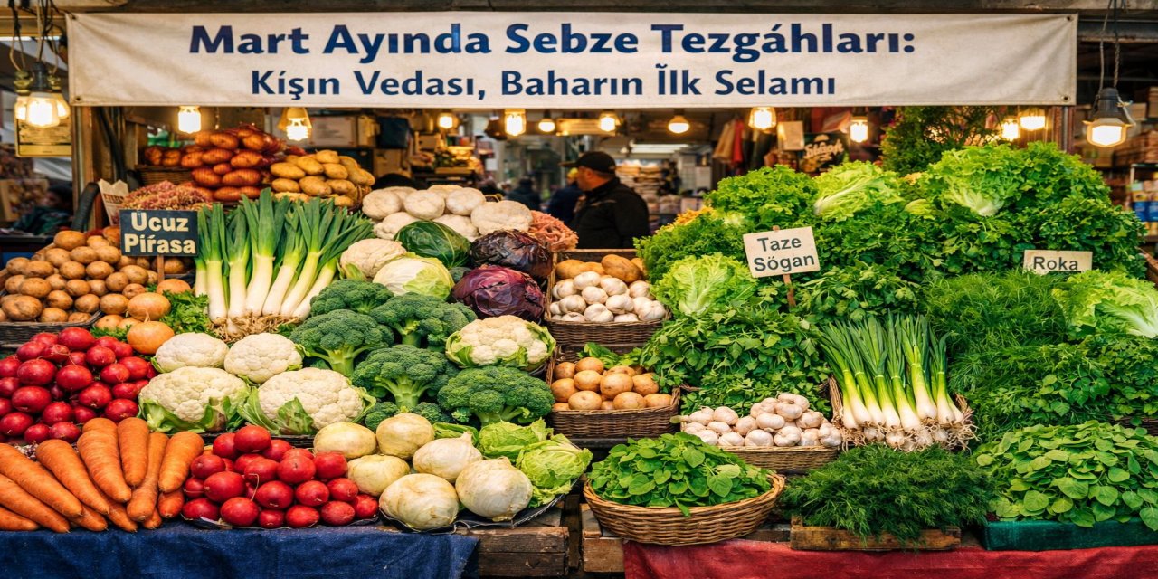 Mart ayında sebze tezgahlarında neler var?