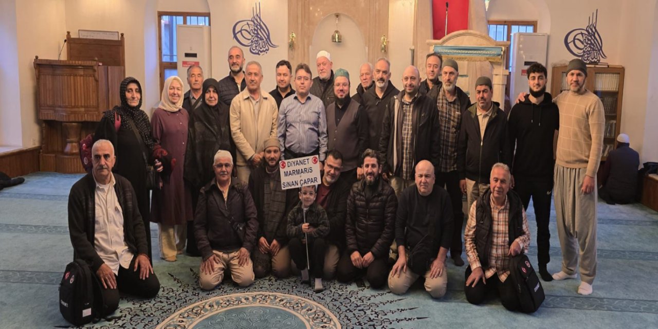 Marmaris’te şevval umresi kafilesi dualarla uğurlandı