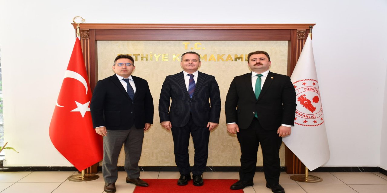 Marmaris Kaymakamından Fethiye Kaymakamına ziyaret