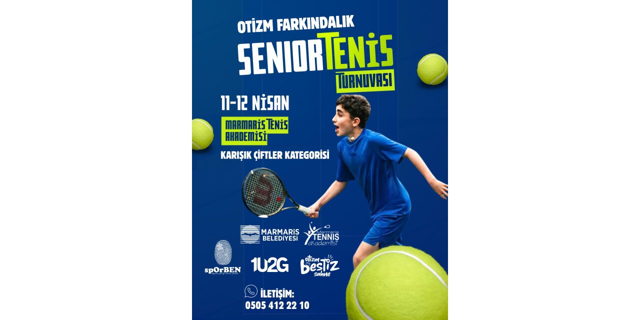 Marmaris'te raketler otizm farkındalığı için sallanıyor