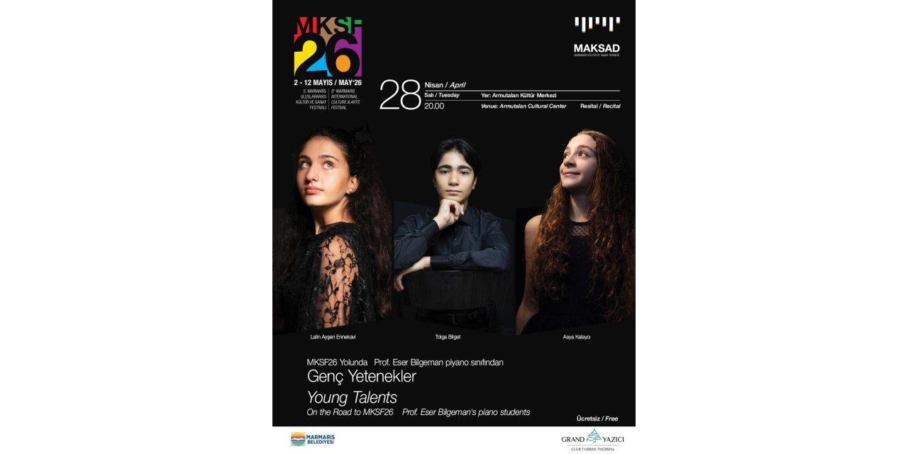 Genç Piyanistler Marmaris’te Sahne Alacak
