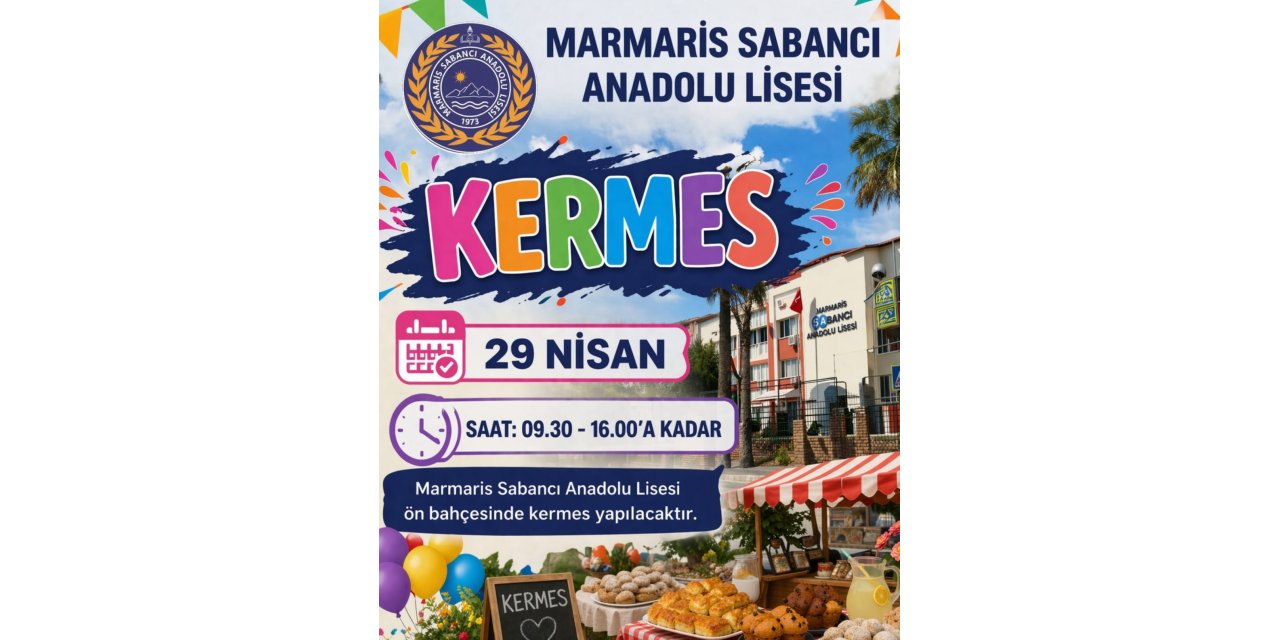Marmaris’te öğrencilerden renkli kermes etkinliği daveti