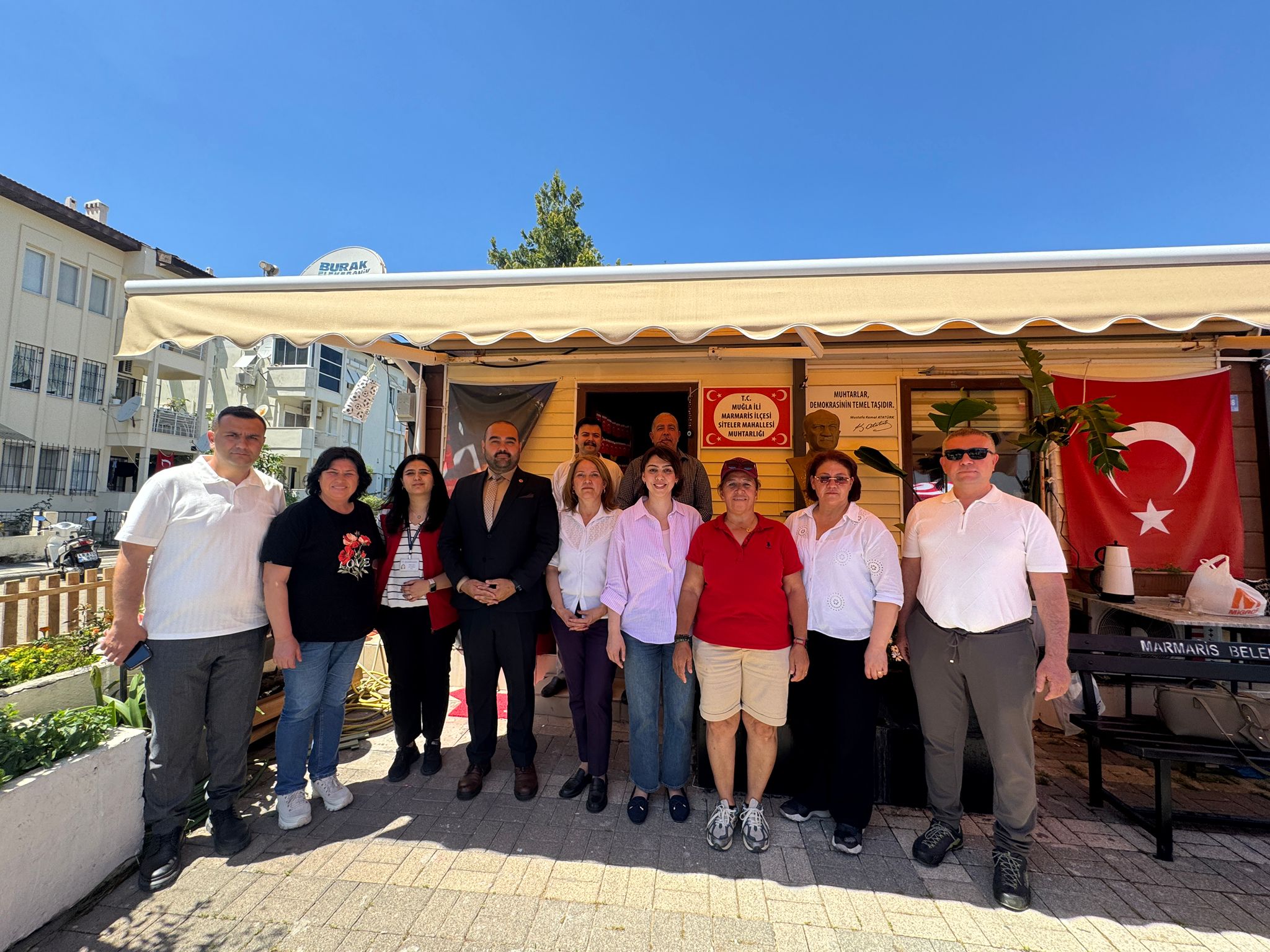 Marmaris muhtarları Muğla Büyükşehir Muhtarlık işleri Başkanlığını ağırladı