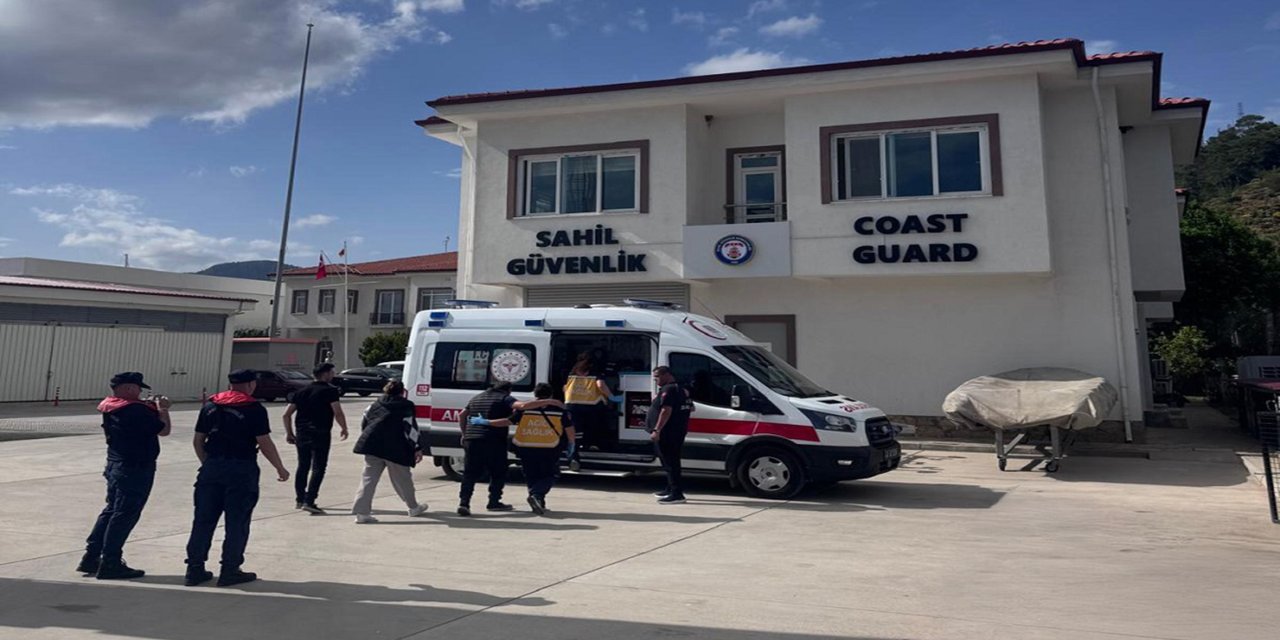 Teknede fenalaşan hastayı Marmaris sahil güvenlik kurtardı