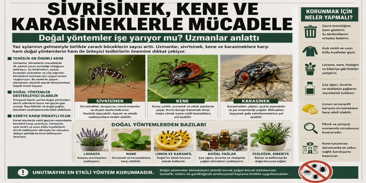 Yazın zararlı böceklerden nasıl korunuruz? doğal yöntemler işe yarıyor mu?