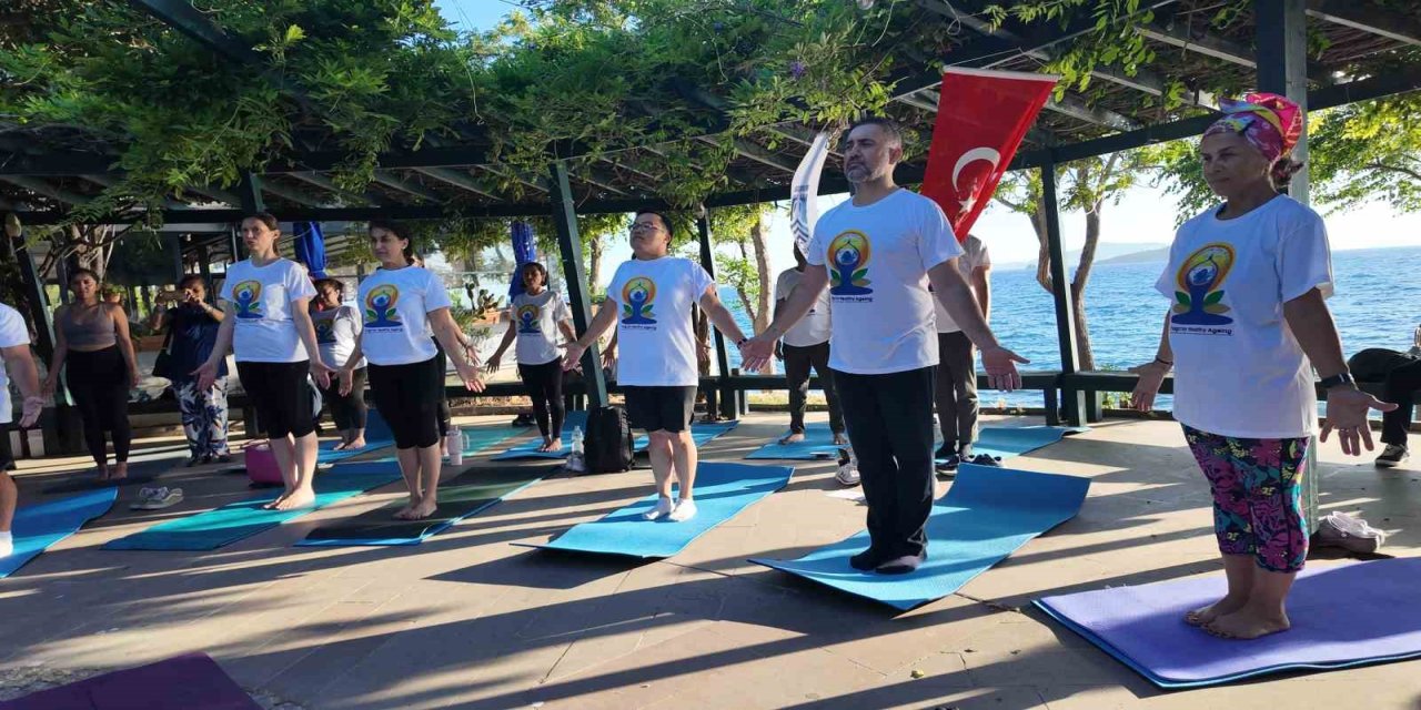 Bodrum'da 12. Uluslararası Yoga Günü  etkinlikleri yapıldı