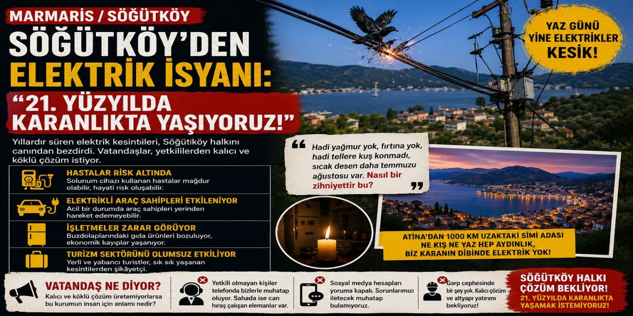 SÖĞÜTKÖY’DE ELEKTRİK İSYANI: “21. YÜZYILDA KARANLIKTA YAŞIYORUZ”