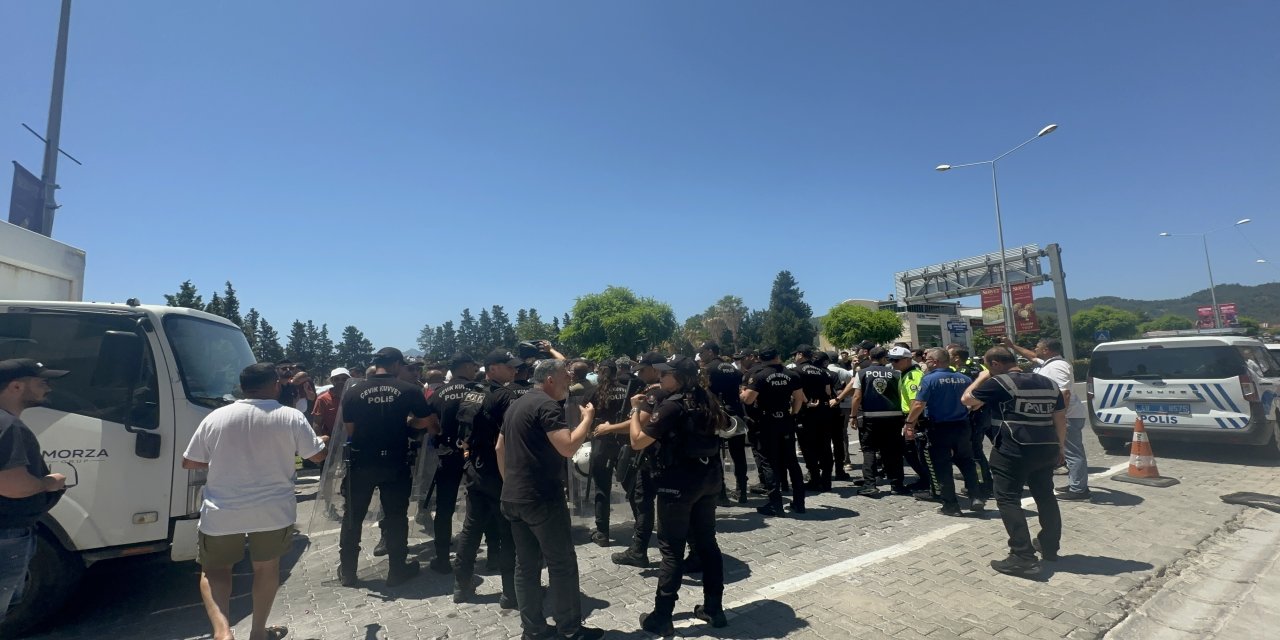 Marmaris Kapalı Çarşı Esnafından protesto