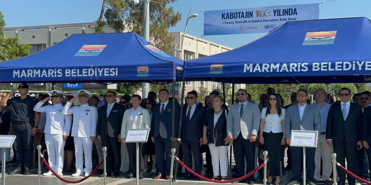1 Temmuz Kabotaj bayramı kutlamaları Marmaris’te törenle başladı
