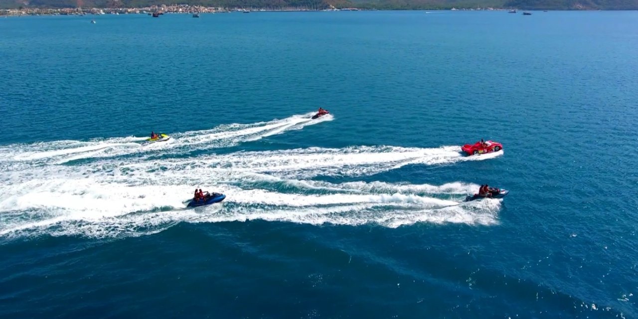 Marmaris'te su sporlarına yoğun ilgi