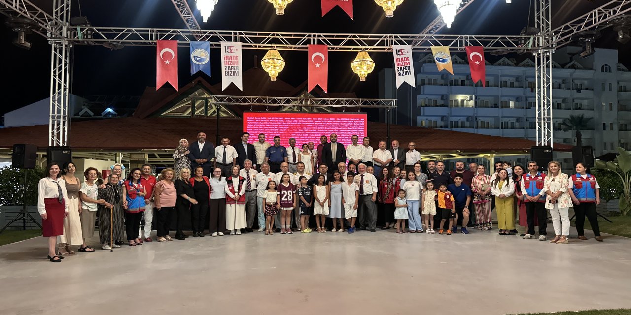 Marmaris'te 15 Temmuz Demokrasi şehitlerini anma programı düzenlendi
