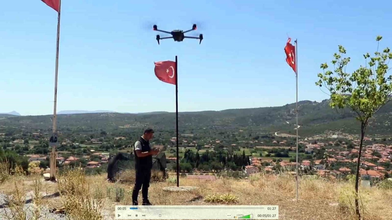 Muğla’da ziraat yangınlarına dron destekli denetim