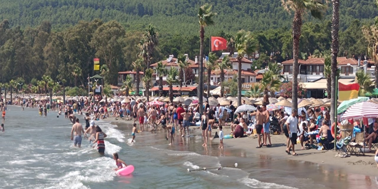 Muğla'nın incisi Akyaka’da haftasonu yoğunluğu