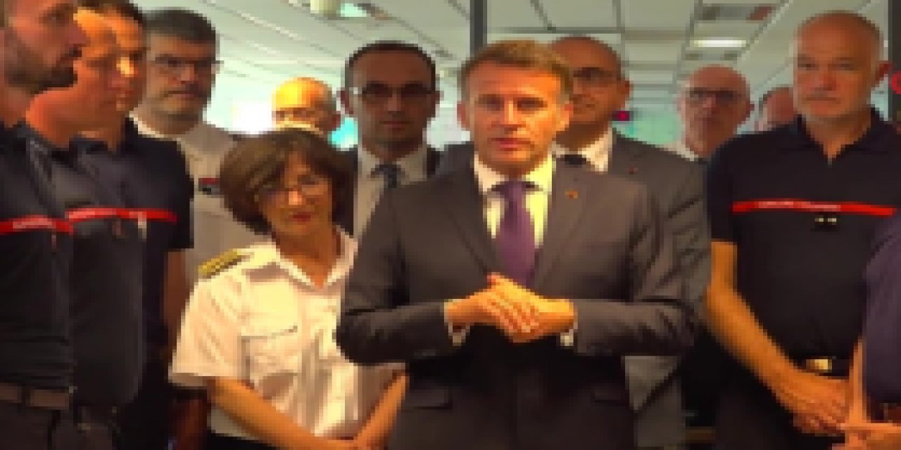 Macron: "Eşi benzeri görülmemiş bir yangınla karşı karşıyayız"
