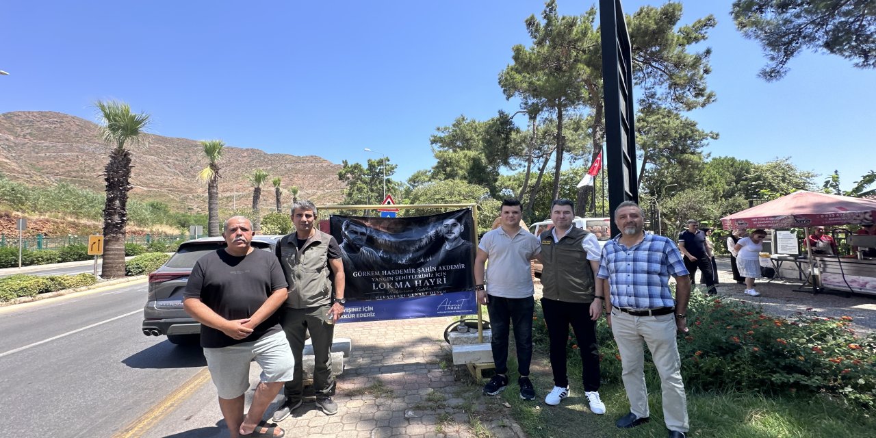Orman şehitleri büyük Marmaris yangınlarının sene devriyesinde unutulmadı