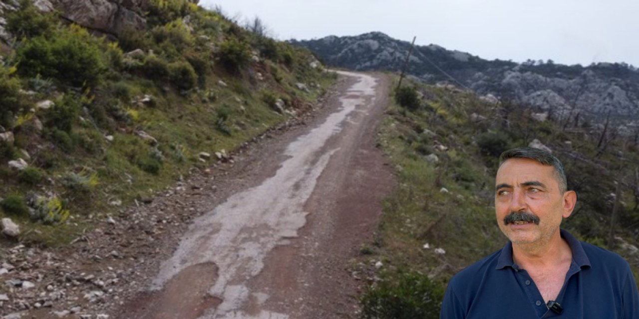 Osmaniye Muhtarı Mehmet Yücel’den yol tepkisi “5 yıldır bekliyoruz hâlâ küllerin içindeyiz”
