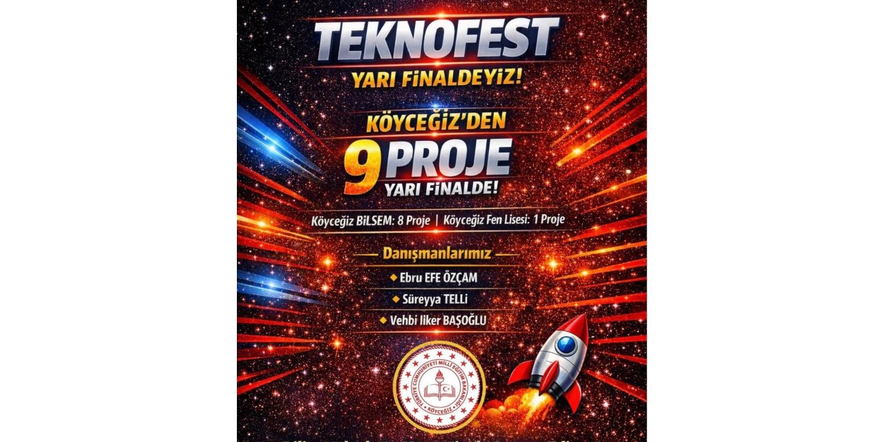 Köyceğiz’den TEKNOFEST 2026 Yarı Finallerine 9 proje