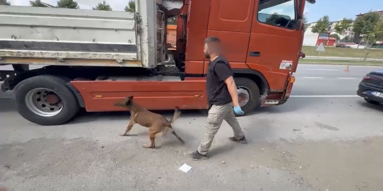 Samsun'da Tırın gizli bölmesinde 7 kilo metamfetamin ele geçirildi