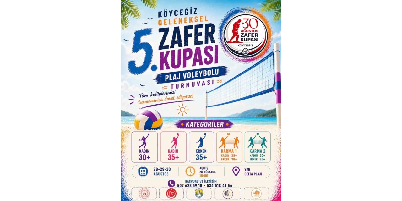 Köyceğiz Plaj Voleybolu Turnuvası için geri sayım başladı