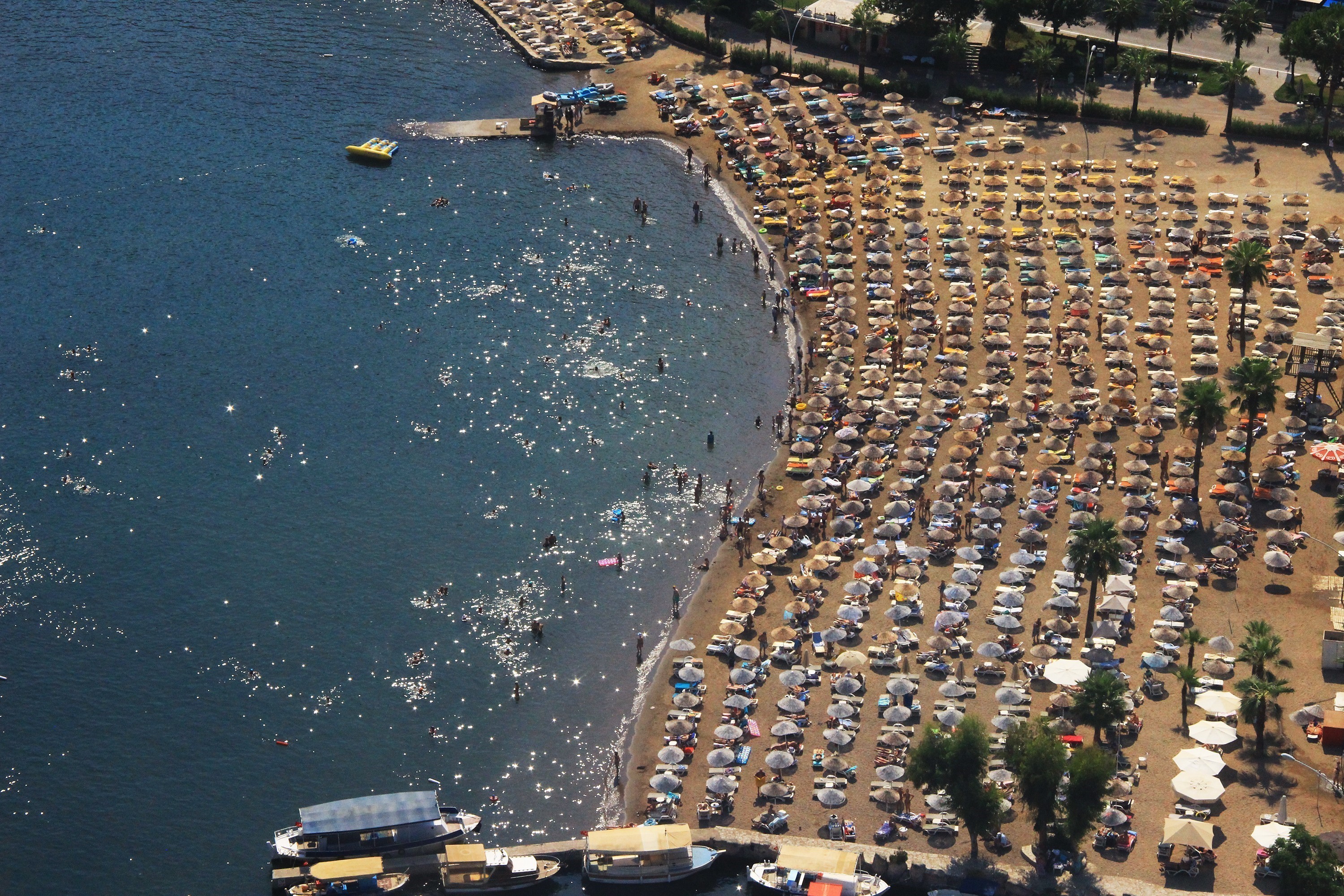 Muğla'ya gelen turist sayısında geçen yıla oranla azalma