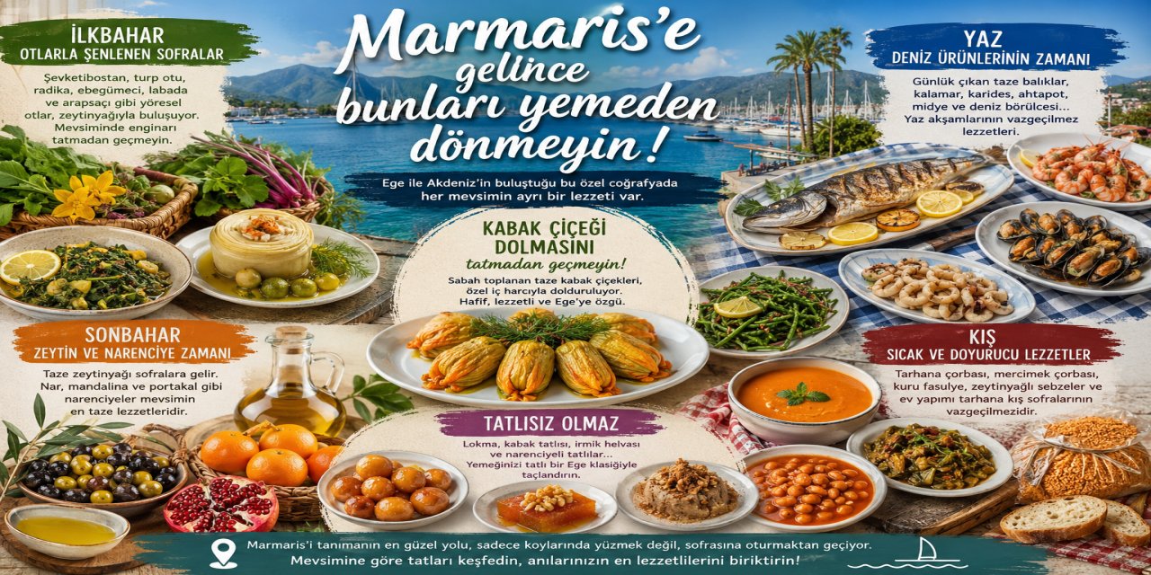 Marmaris’e gelince bunları yemeden dönmeyin!