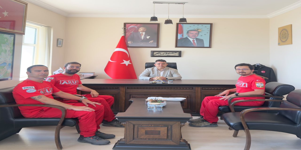 AKUT’tan Kaymakam Kaya’ya ziyaret