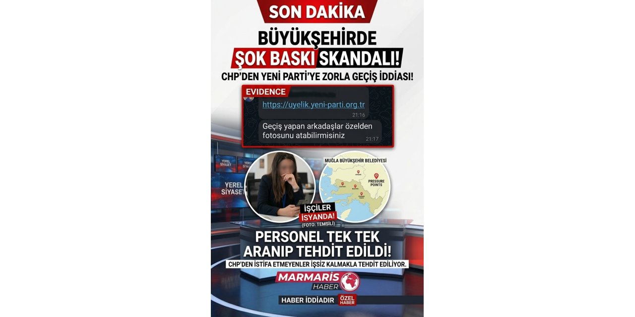 Muğla Büyükşehir’de “Ya Yeni Parti’ye geç ya istifa et” iddiaları büyüyor