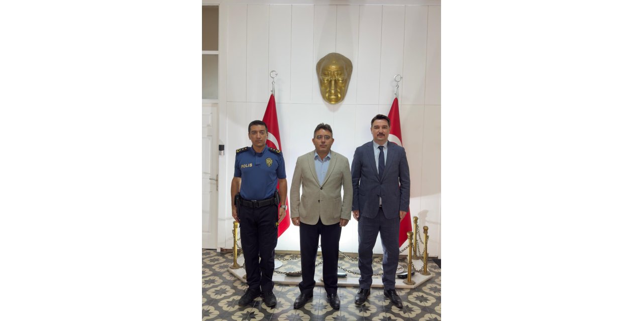Emniyette görev değişimi ardından Kaymakama ziyaret