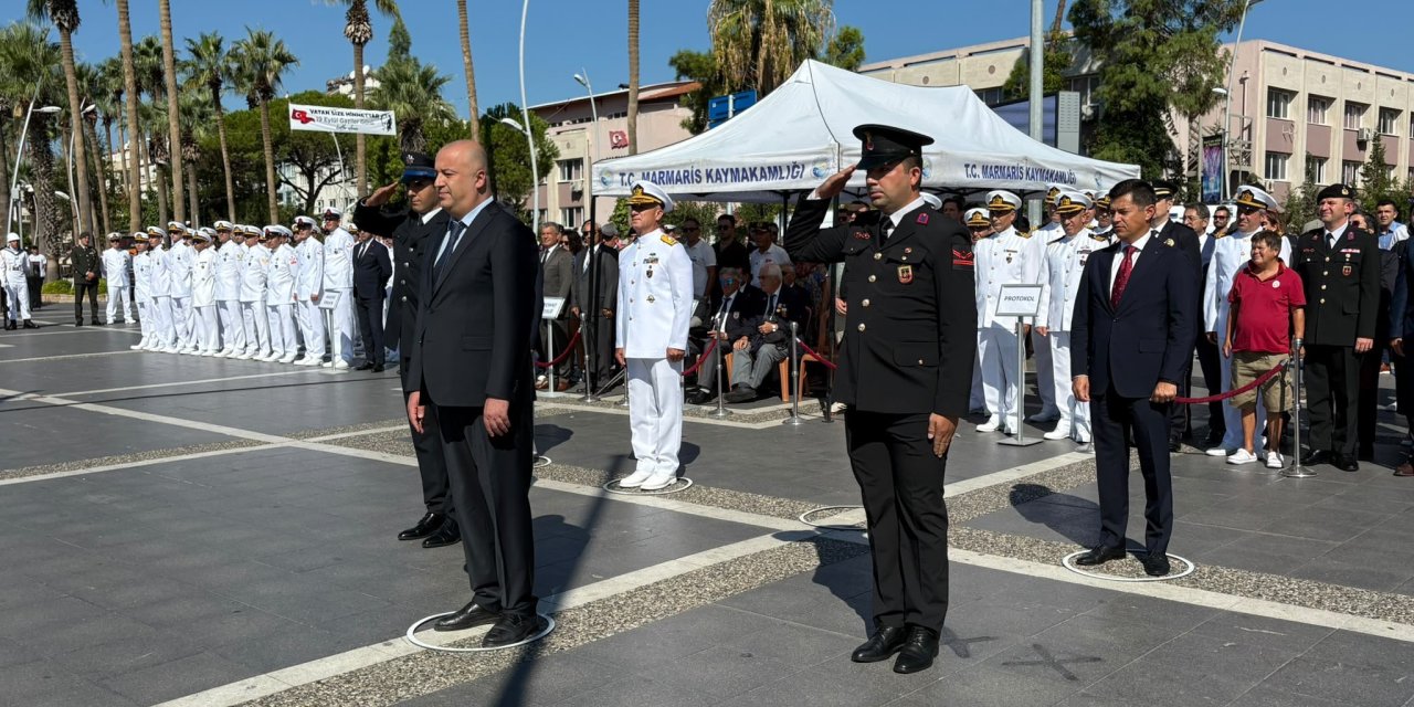 Marmaris’te 19 Eylül Gaziler Günü Törenle Anıldı