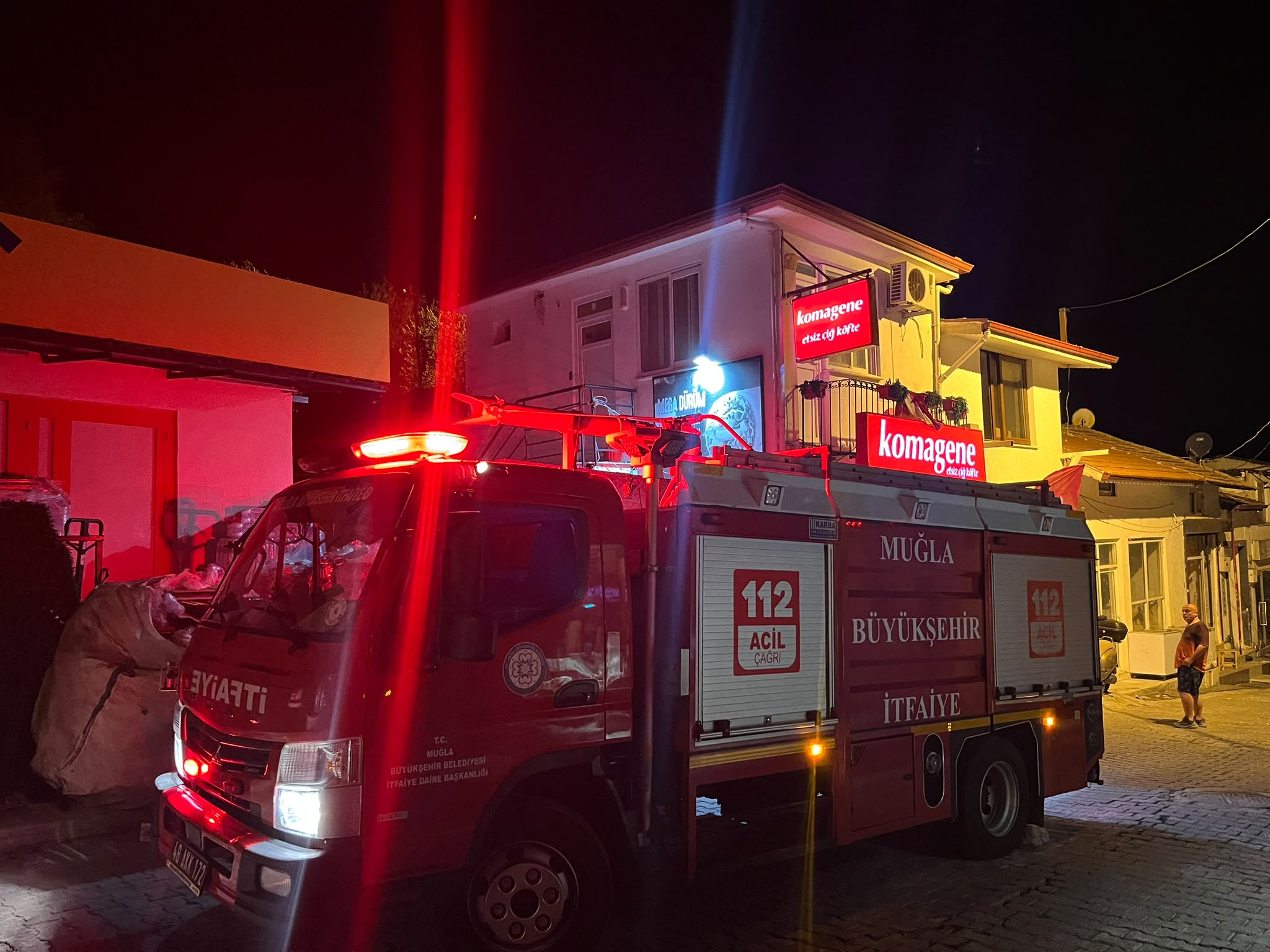 MARMARİS SÖĞÜT’TE KULLANILMAYAN EVDE YANGIN