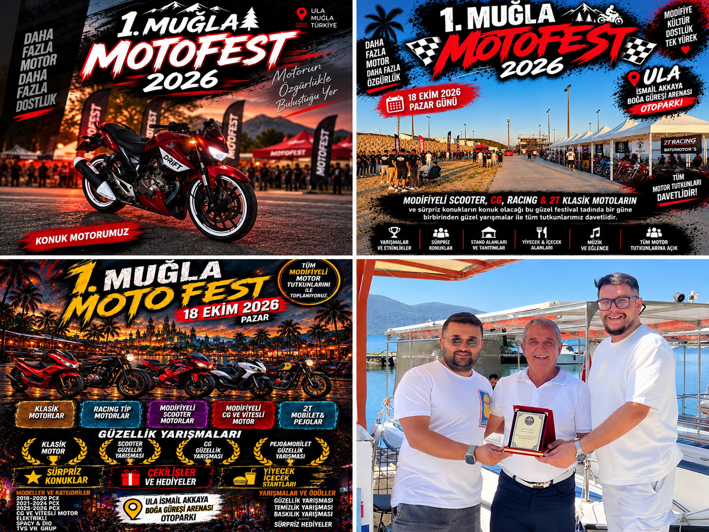 Motor tutkunları 1. Muğla Moto Fest’te buluşacak