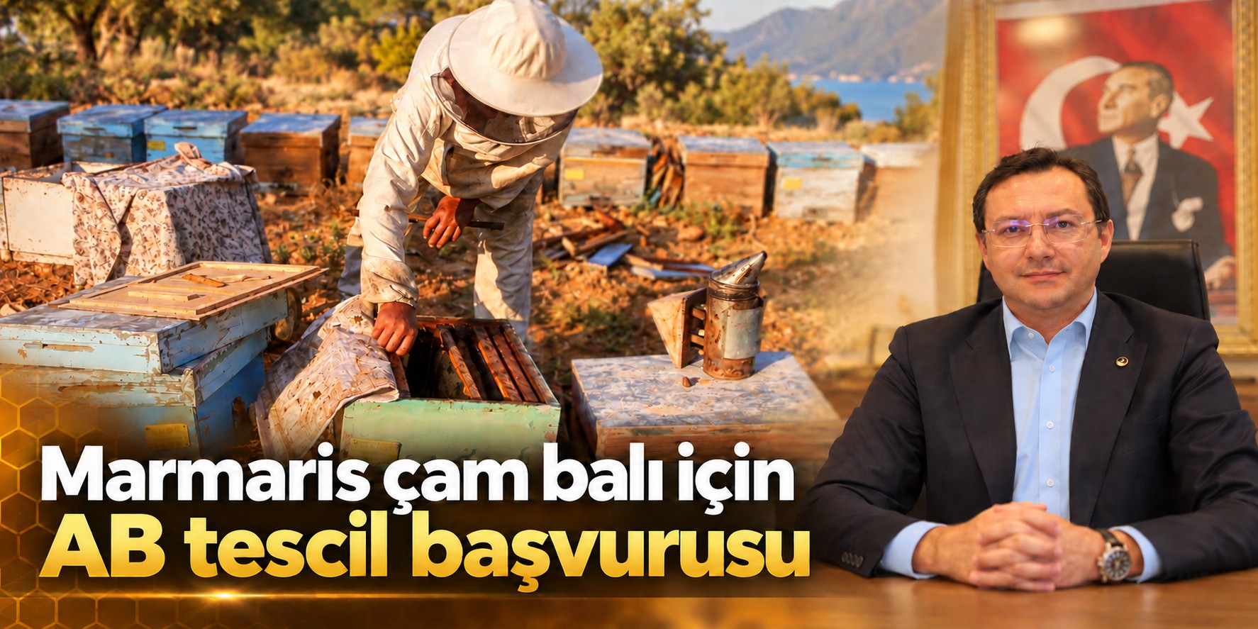 Marmaris çam balı için Avrupa Birliği tescil başvurusu yapıldı