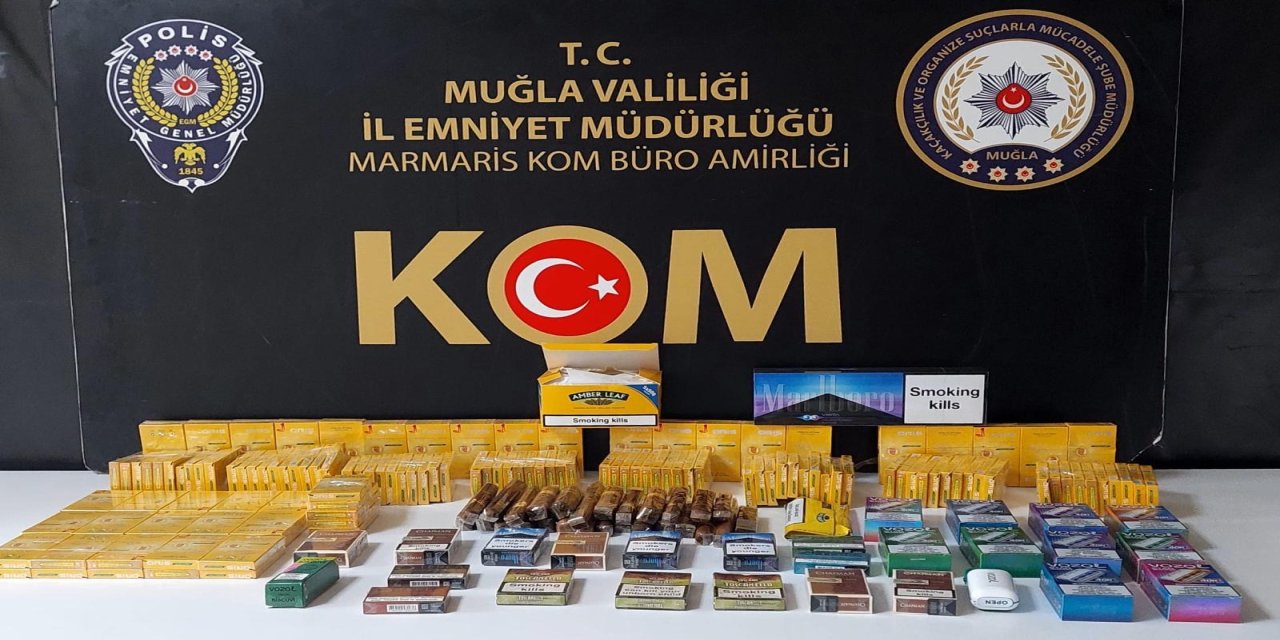 Marmaris’te kaçak sigara imalathanesine operasyonda dört kişi tutuklandı