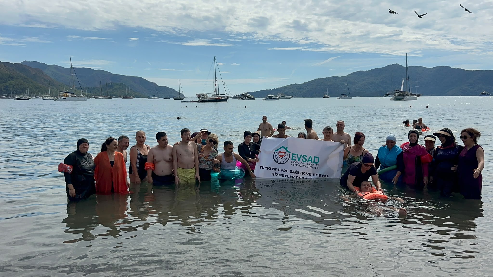 İlk kez denizi Marmaris’te gördüler