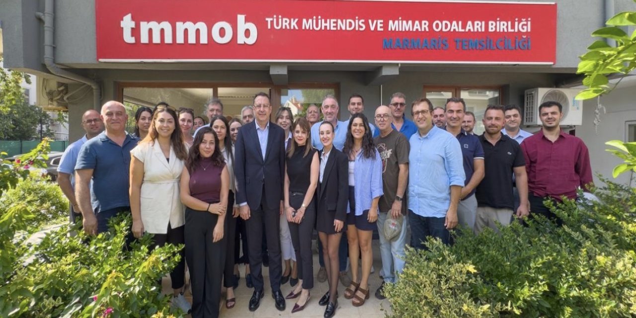 Mutlu Ayhan, TMMOB Marmaris Temsilciliği’ni ziyaret etti