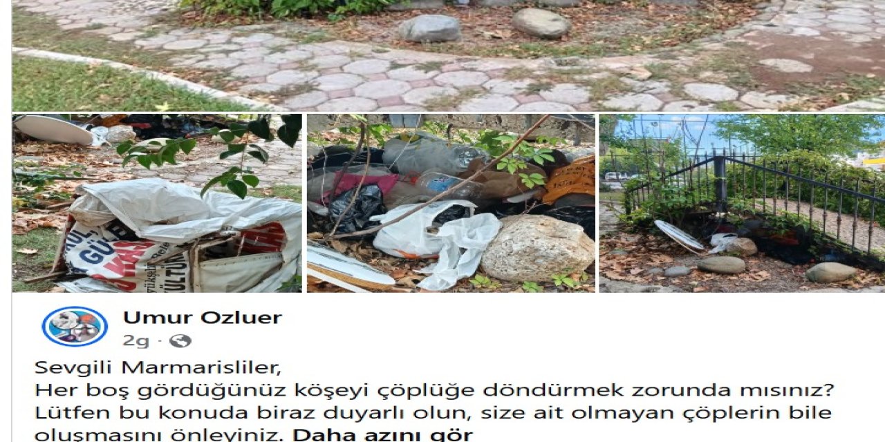 Marmaris’te gelişigüzel atılan çöplere tepki: “Her boş alanı çöplüğe çevirmek zorunda mısınız?”