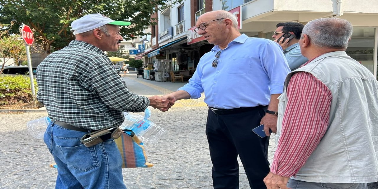 Datça Belediye Başkanı Aytaç Kurt projeleri inceledi, vatandaşla buluştu