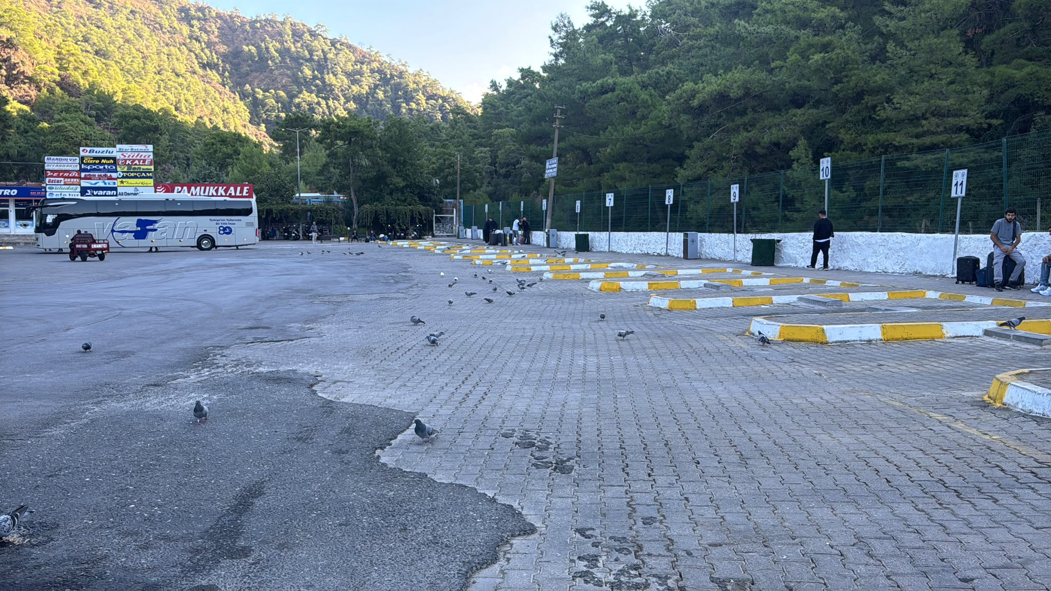 Marmaris otogarında sessizlik başladı