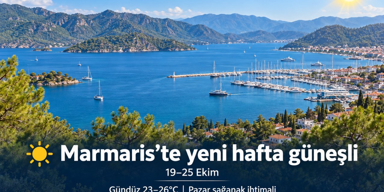 Marmaris yeni haftaya güneşli bir başlangıç yapacak