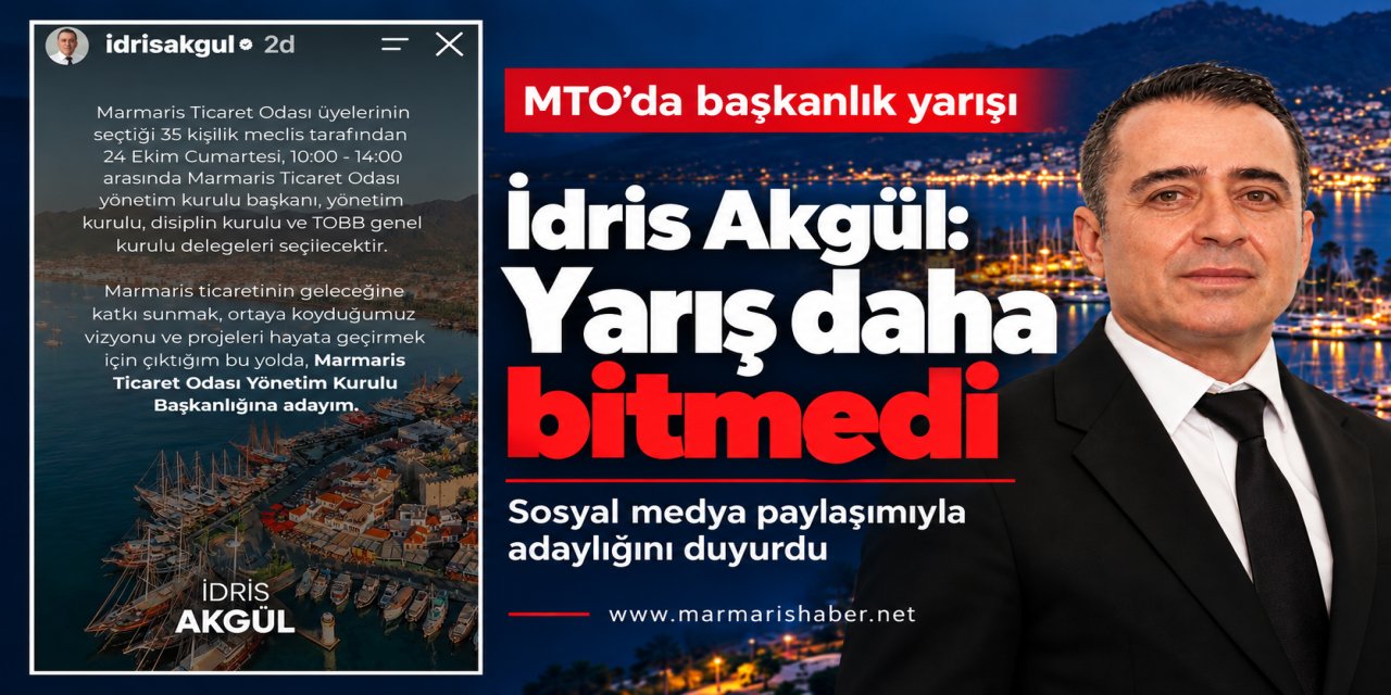 MTO’da başkanlık yarışında sıcak gelişme Akgül 'yarışa devam dedi'