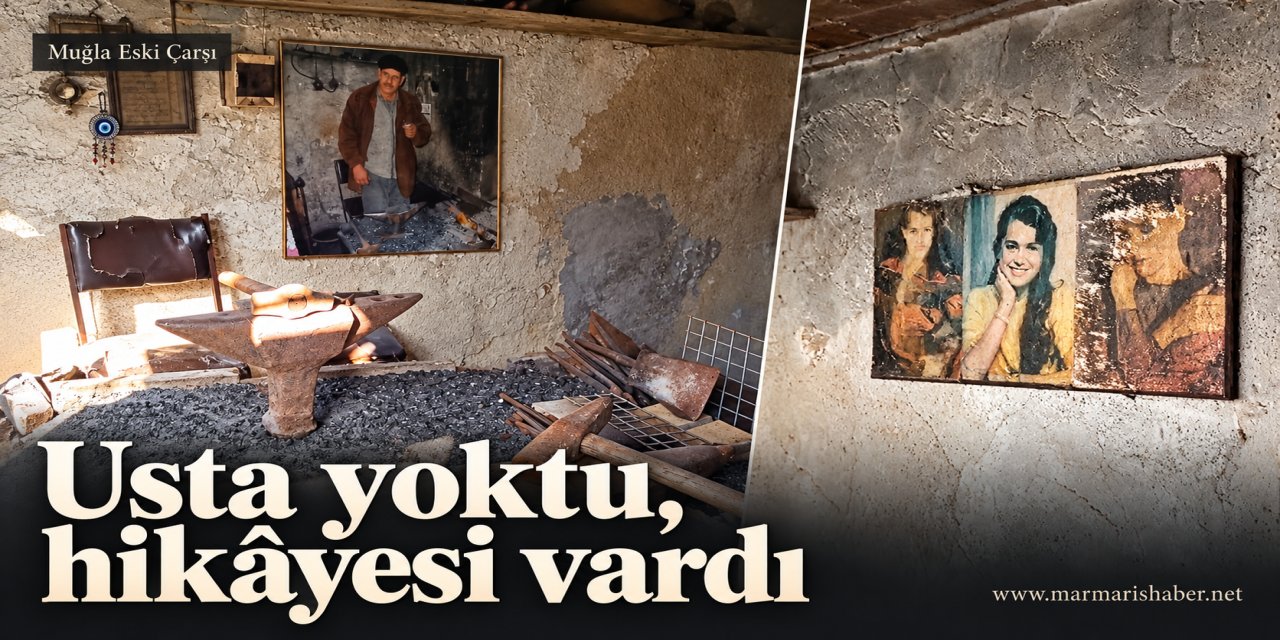 Muğla'nın eski çarşısında bir dükkan