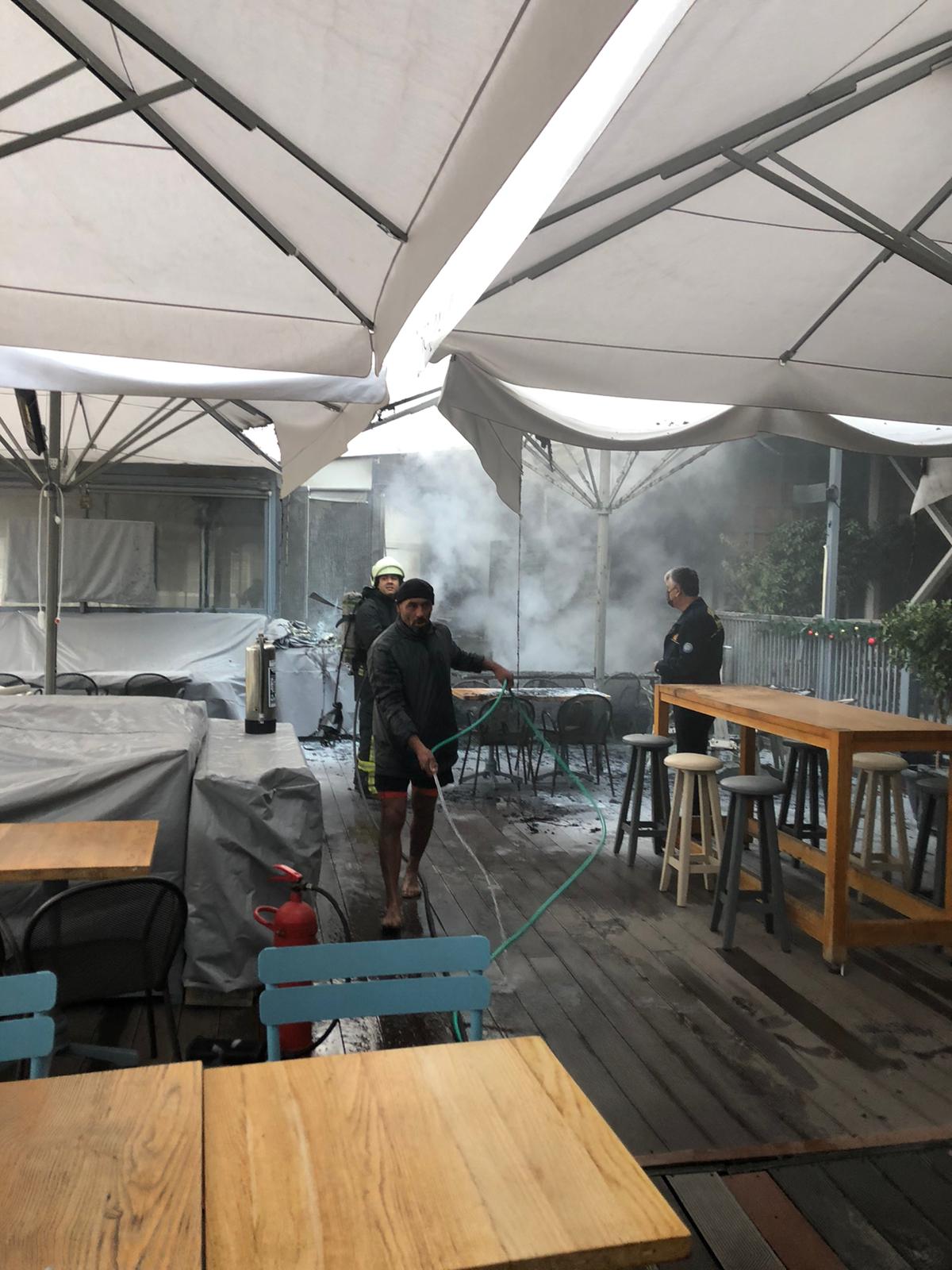 UZUNYALIDA İKİ KAFE KULLANILAMAZ HALE GELDİ