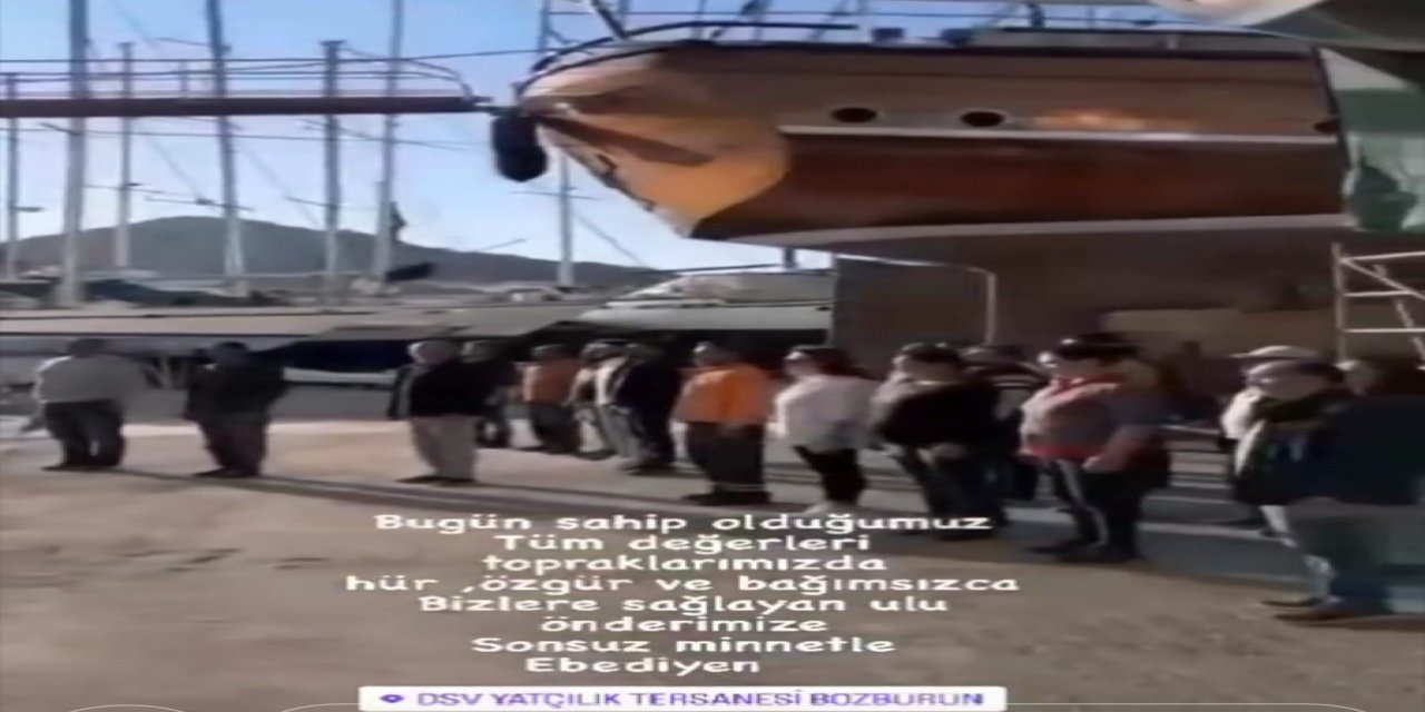 DSV YATÇILIK 10 KASIM’DA ATATÜRK’Ü SİRENLER EŞLİĞİNDE SAYGI DURUŞU İLE ANDI