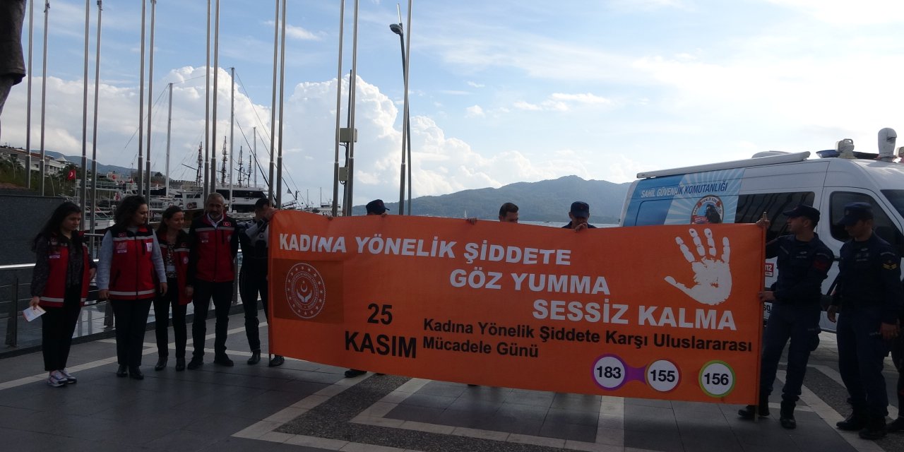 BU KEZ KADINA ŞİDDETE HAYIR DEMEK İÇİN DALDILAR