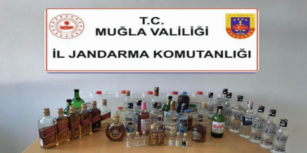 Yatağan'da sahte içki operasyonu 3 gözaltı