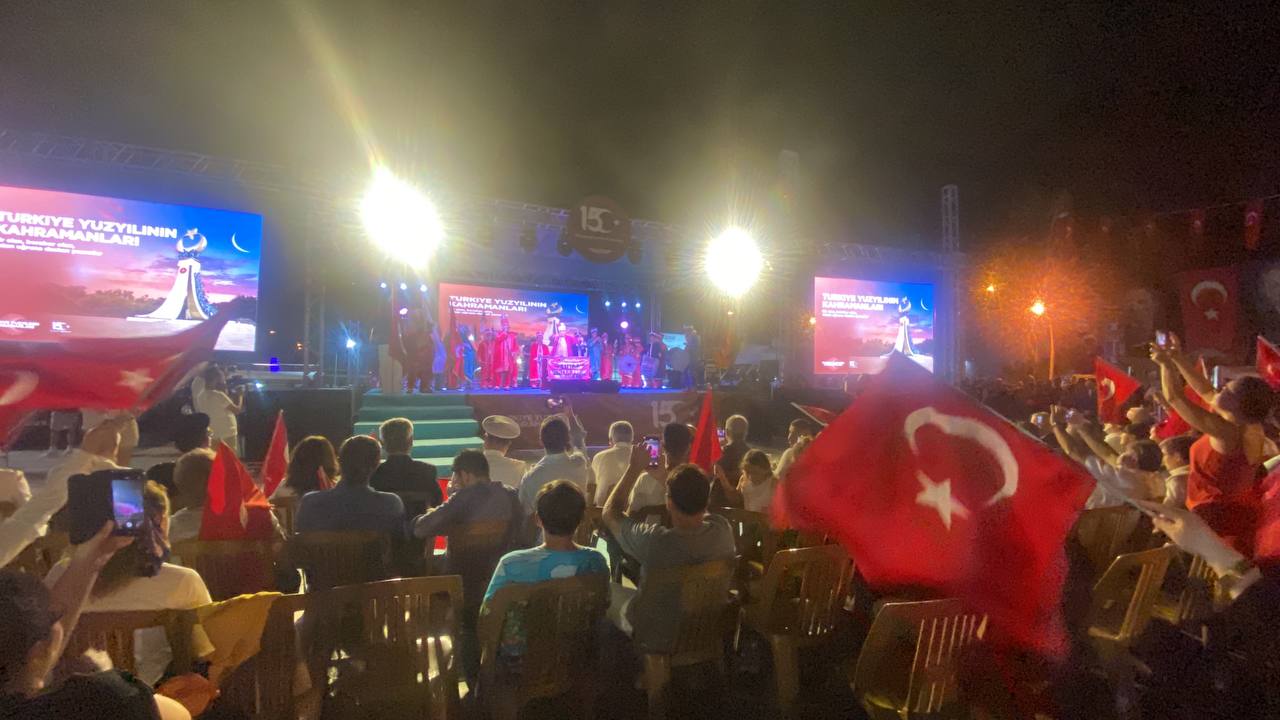 15 TEMMUZ DEMOKRASİ VE MİLLİ BİRLİK GÜNÜ MARMARİS'TE PROGRAMLAR DÜZENLENDİ
