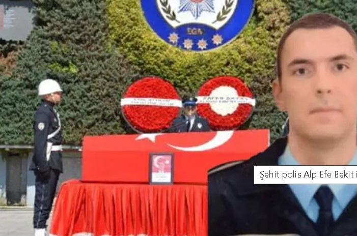 GÖREVİ BAŞINDA ŞEHİT OLAN POLİS MEMURU BEKİT EBEDİYETE UĞURLANDI