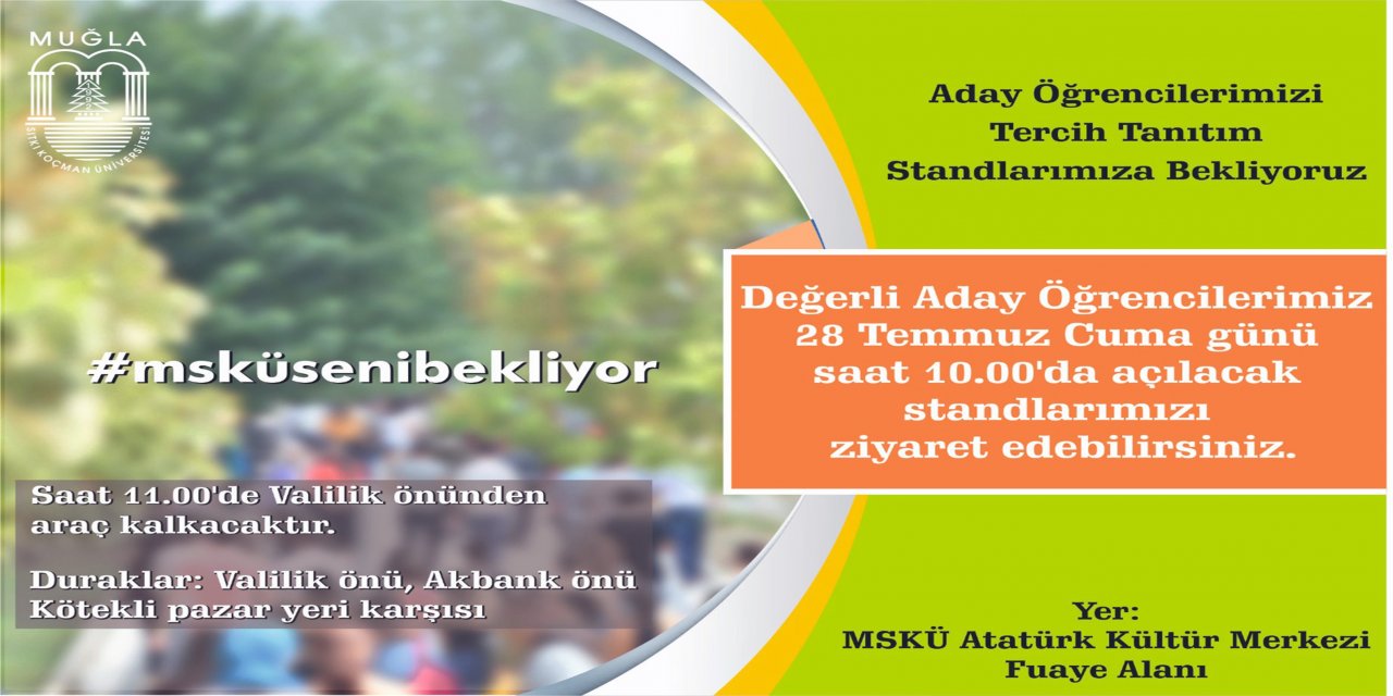 MUĞLA SITKI KOÇMAN ÜNİVERSİTESİNDEN REHBERLİK HİZMETİ