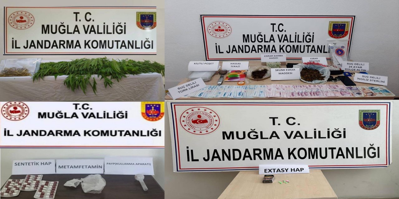 JANDARMA BİR HAFTADA 24 OPERASYON İLE 31 ZEHİR TACİRİNİ YAKALADI