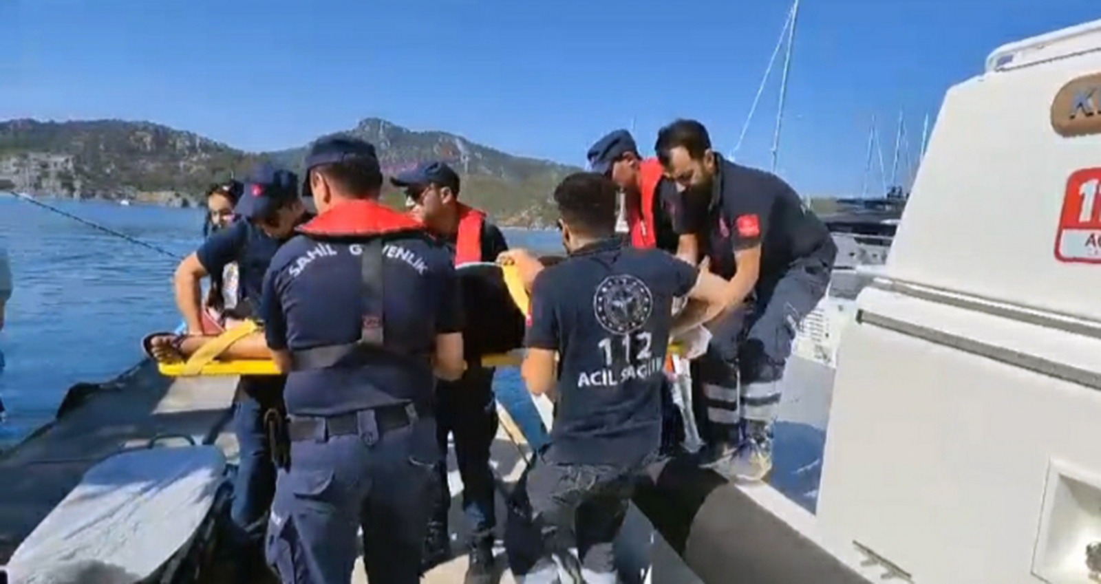 Sahil Güvenlikten Marmaris’te tıbbi tahliye